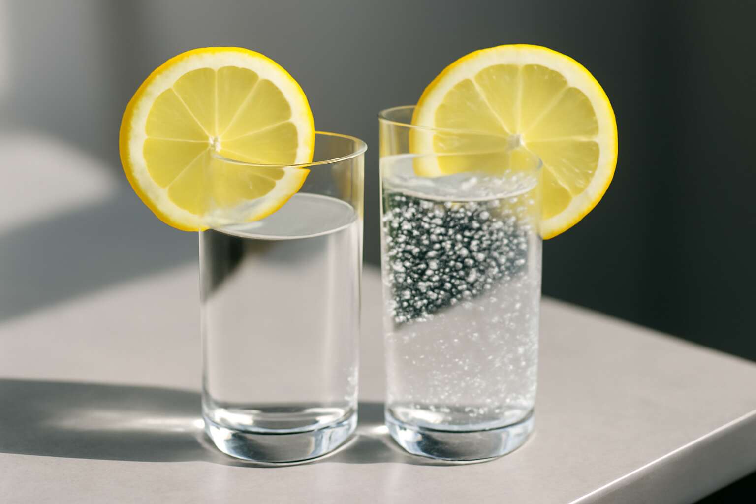 sparkling water versus water