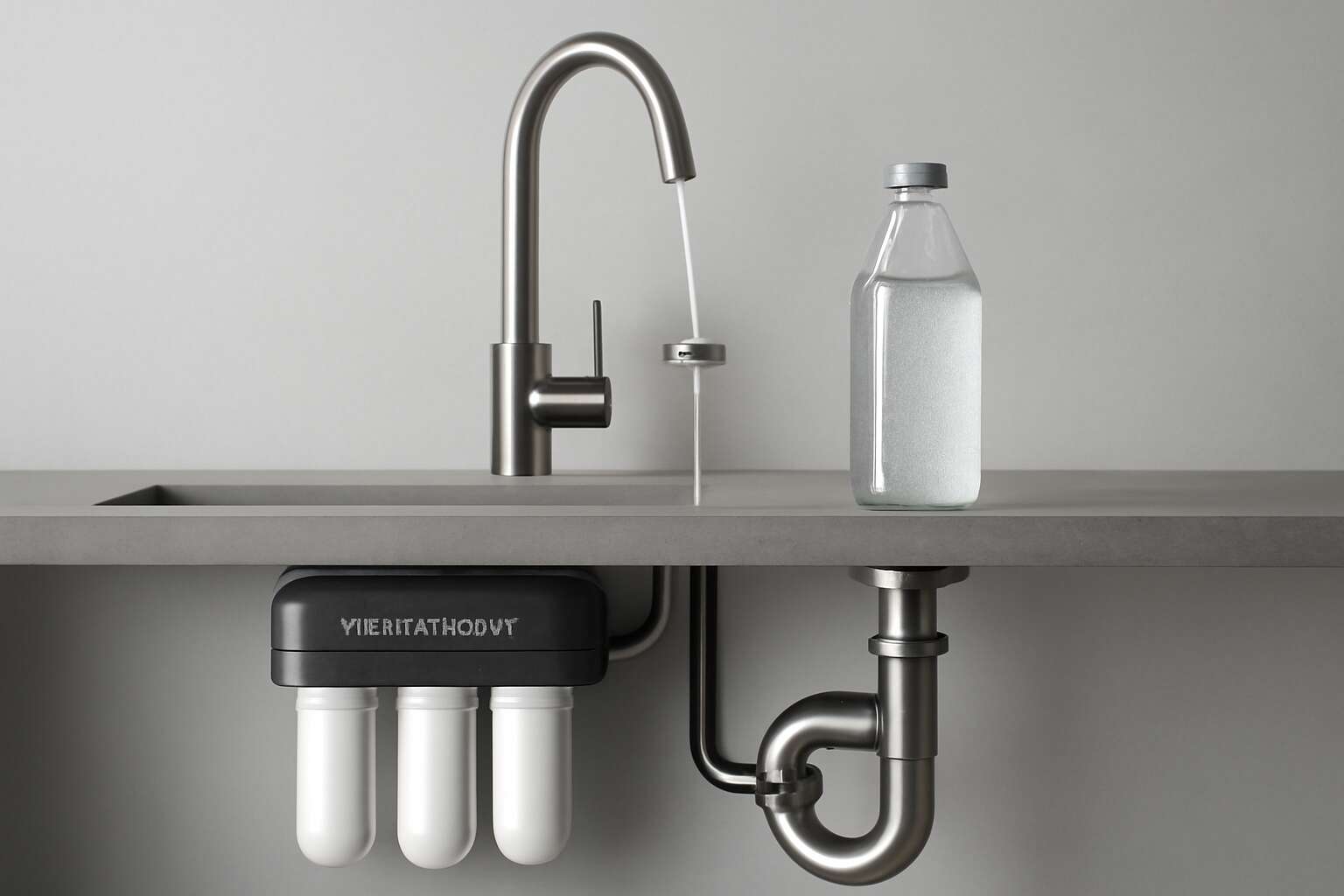 sparkling water under sink