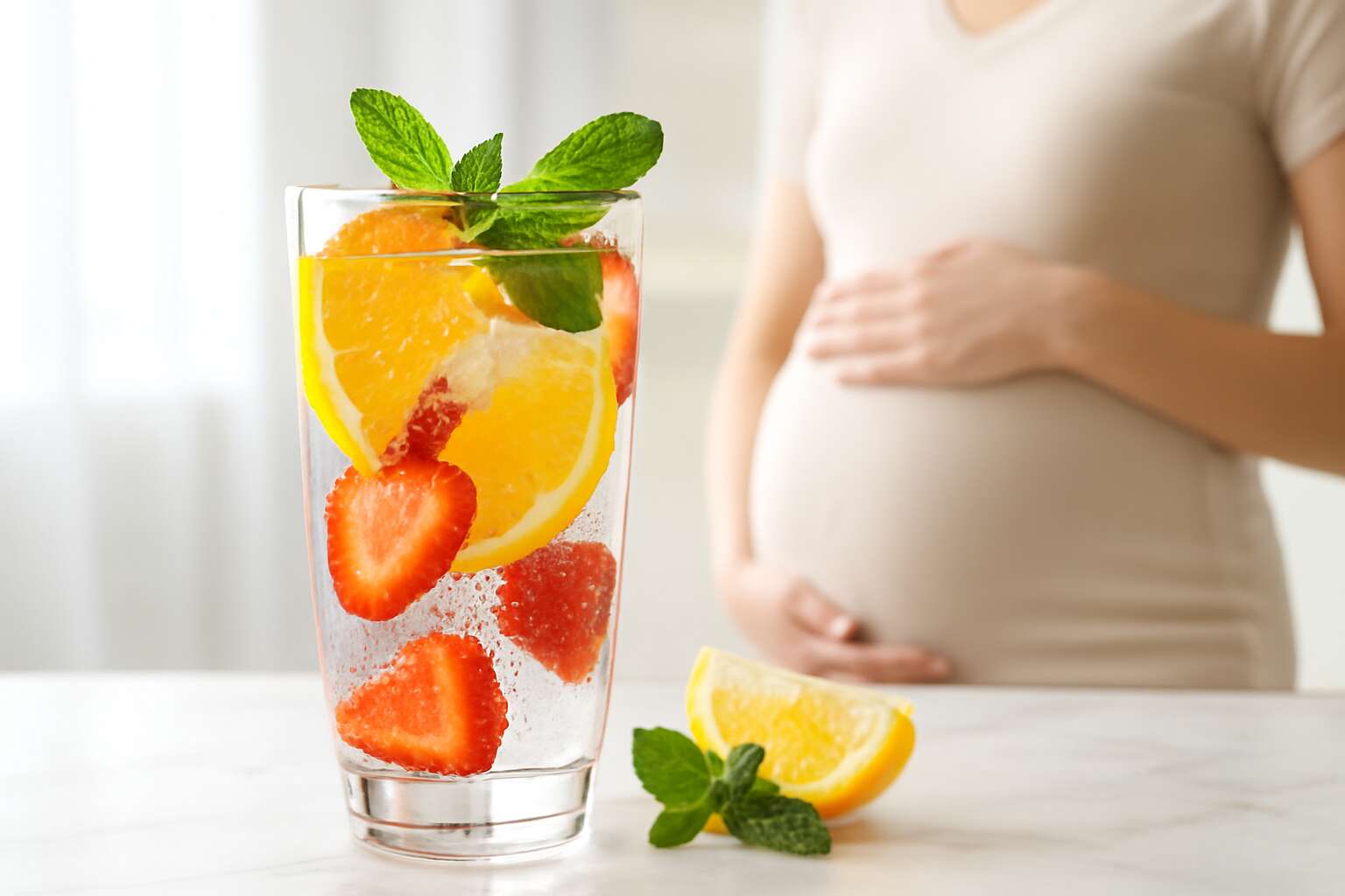 flavored sparkling water pregnancy