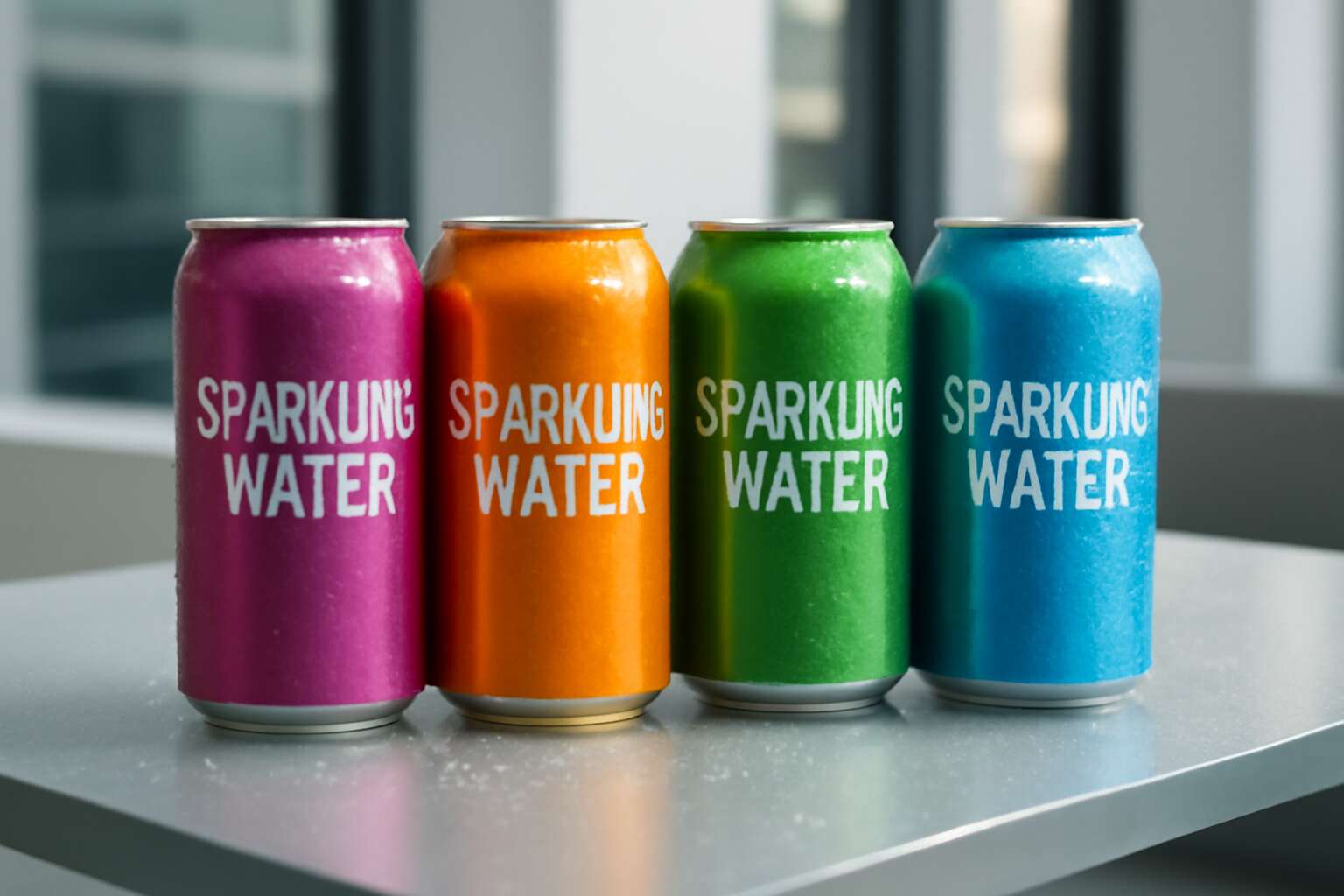 sparkling water cans