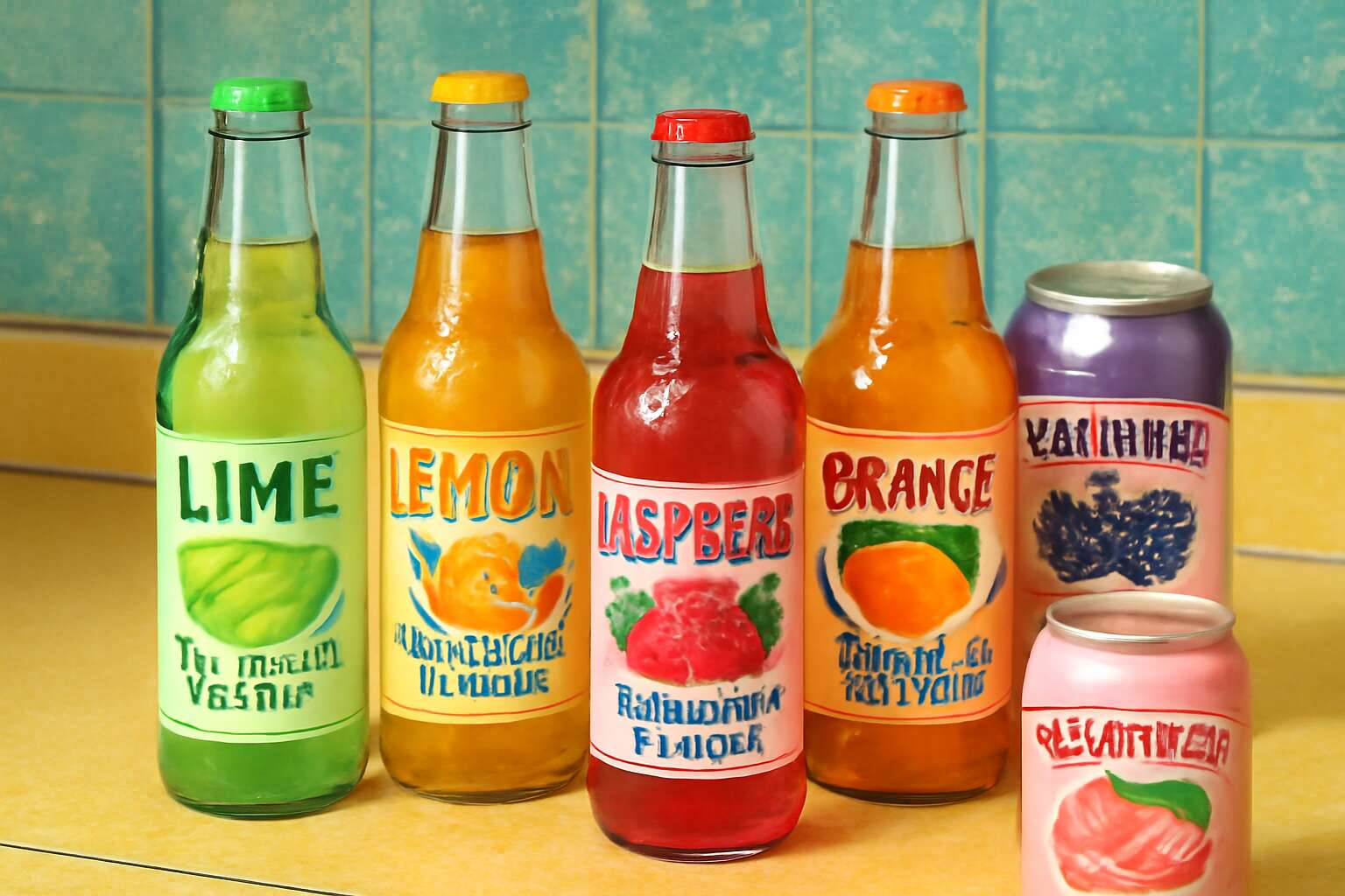 flavored sparkling water early 2000s