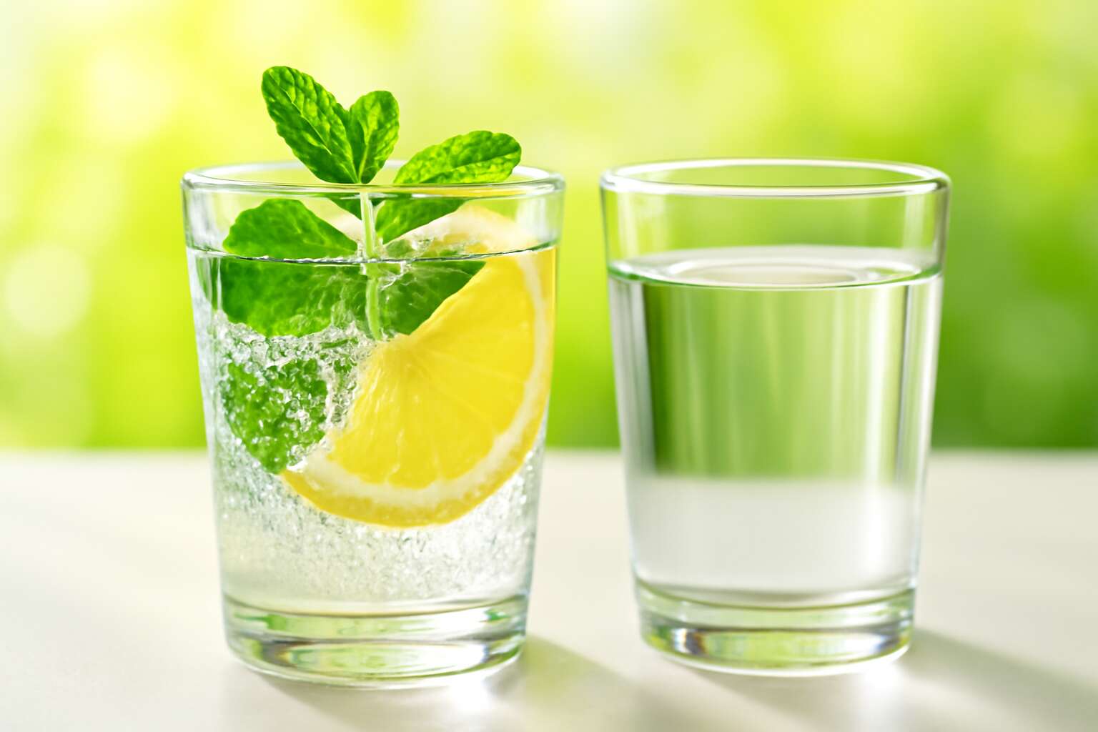 flavored sparkling water vs water