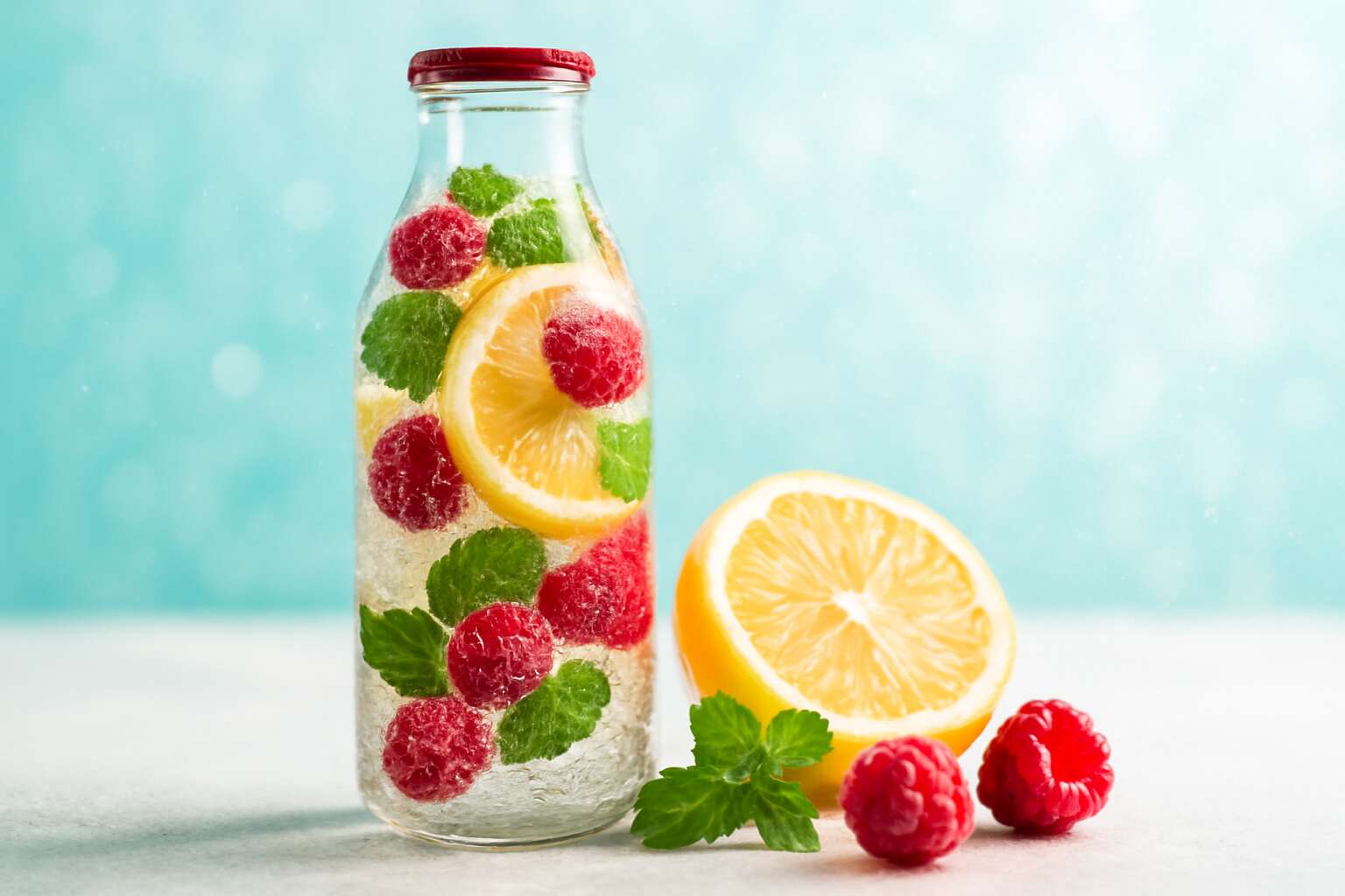 flavoured sparkling water bottle