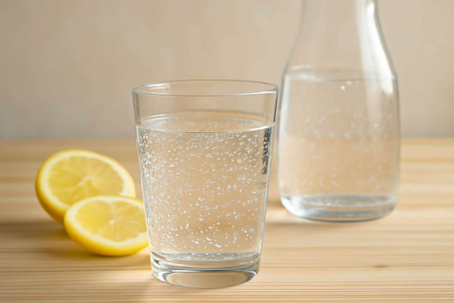 sparkling water in french