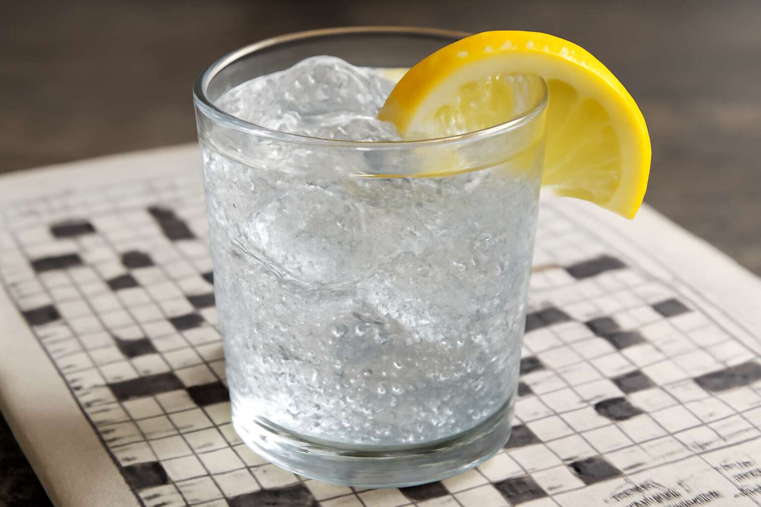 sparkling water 4 letters crossword clue