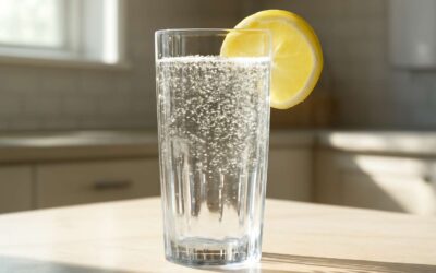 Glow up hydration: sparkling water without fluoride for a crisp, guilt-free sip.