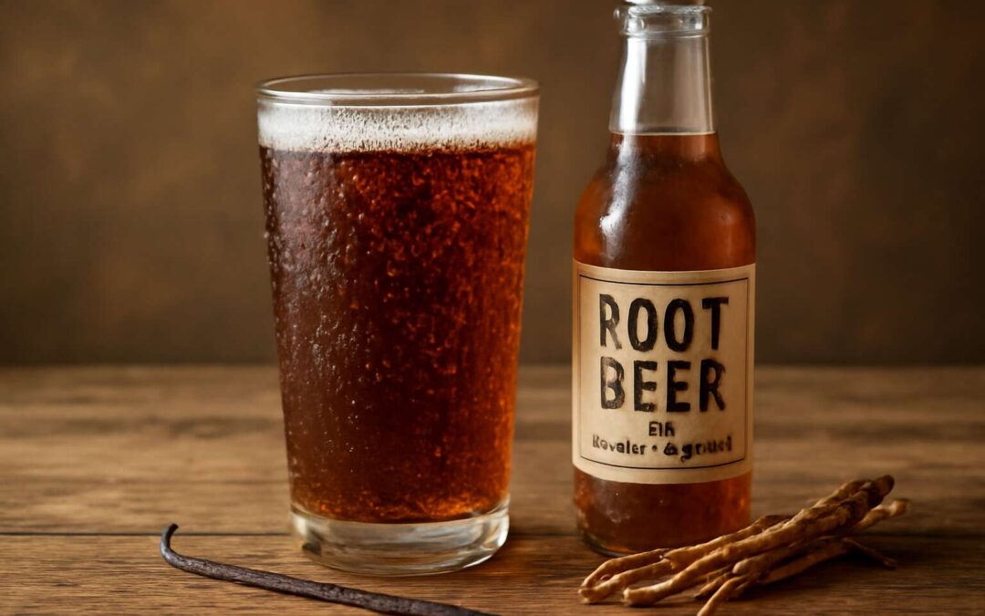 Fizz meets nostalgia: root beer flavoured sparkling water for a bold sip.