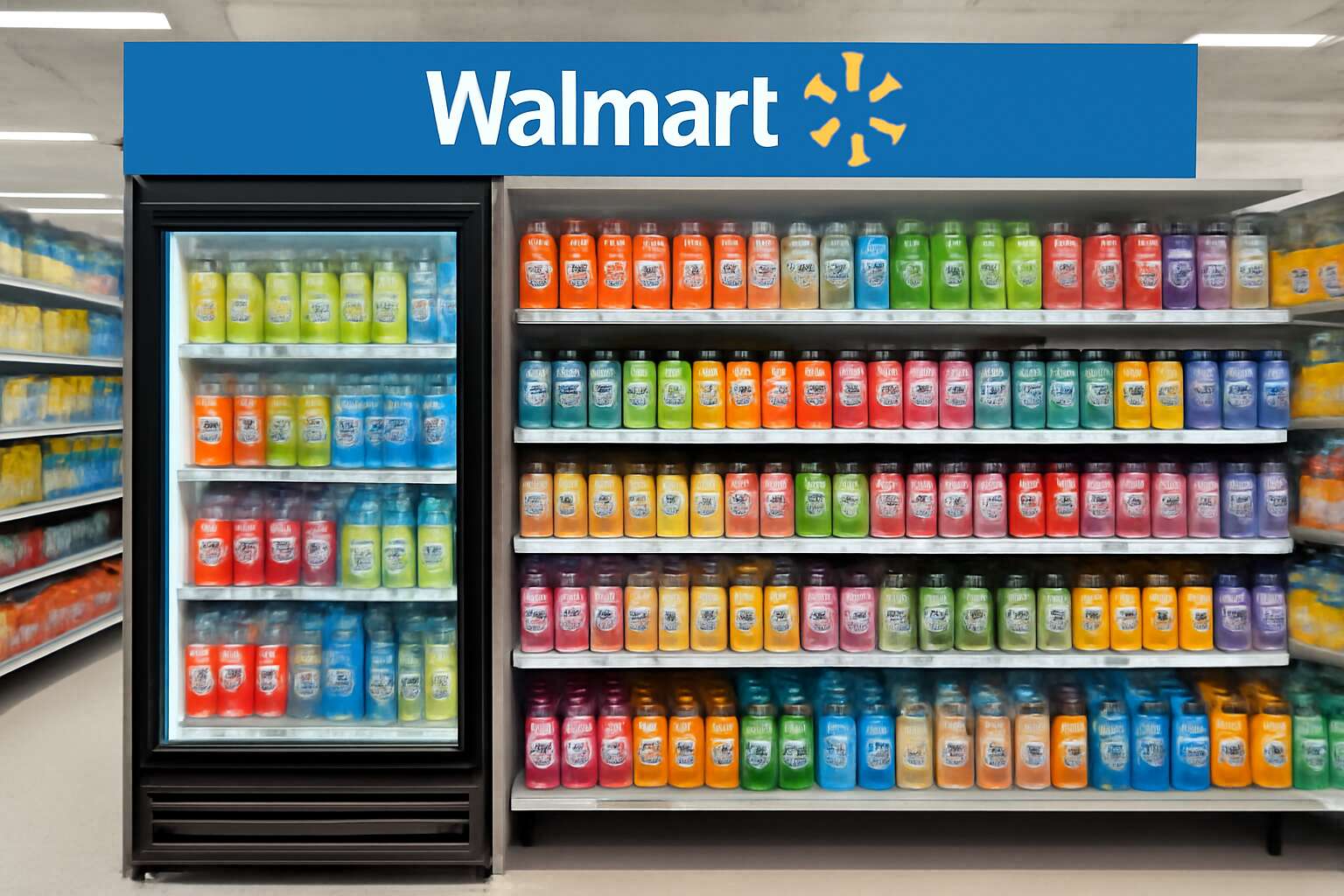 where is sparkling water in walmart