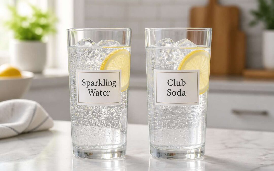 Are sparkling water and club soda the same? The key difference explained.