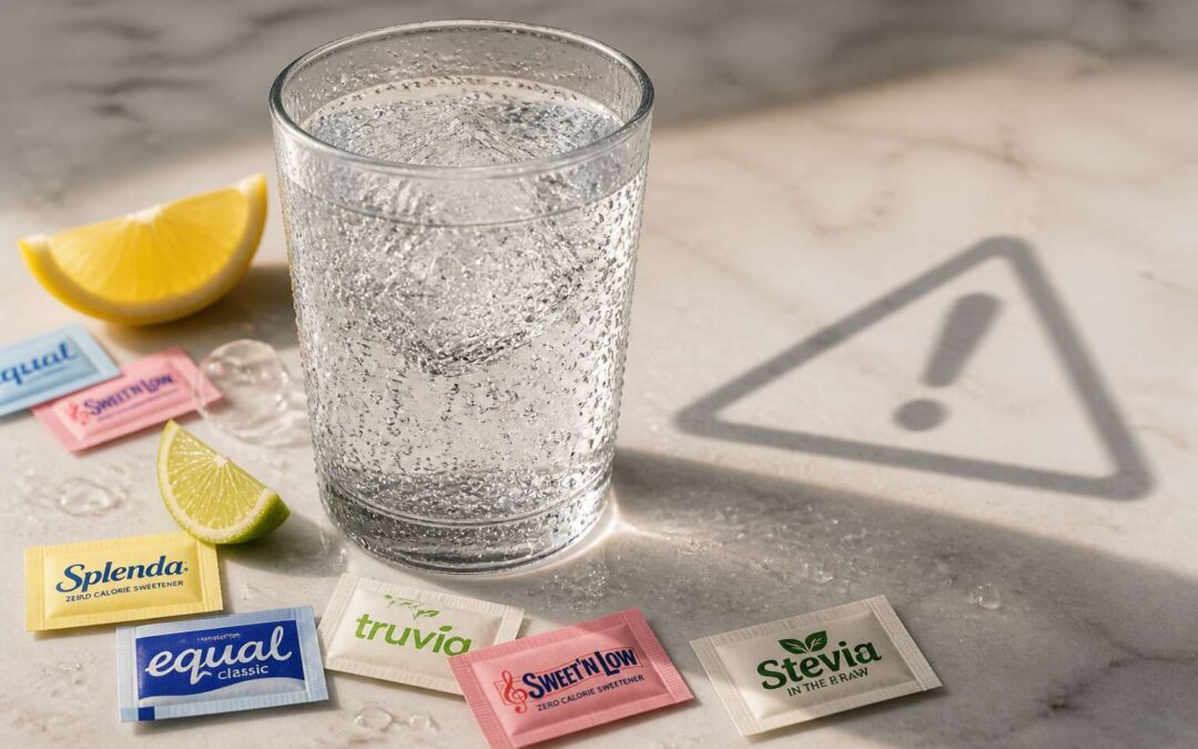 Flavoured sparkling water bad for you, says the evidence.