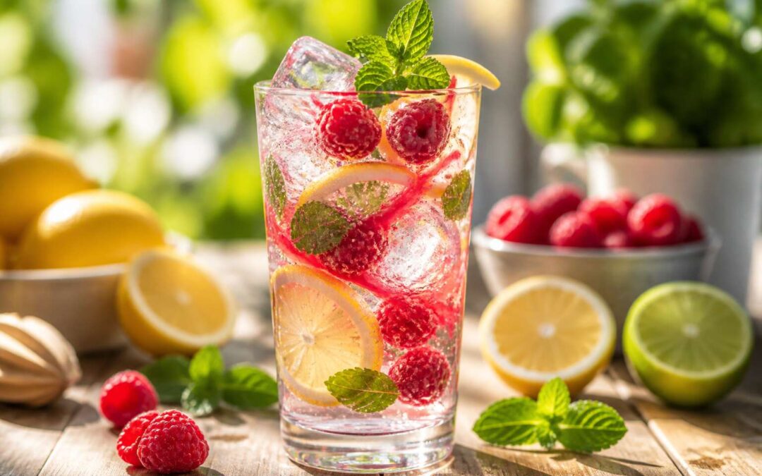 Flavoured sparkling water recipes that are simple and refreshing.