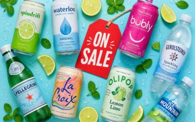 Sparkling water on sale, stock up and save.